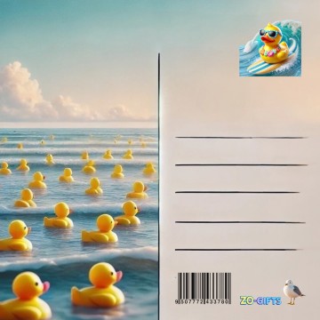 Achterzijde badeend