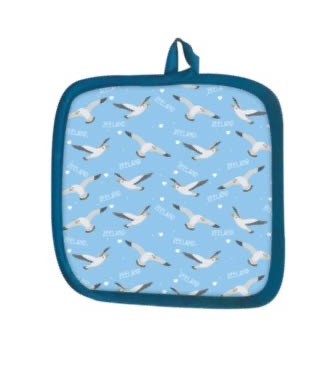 Pannenlap motief meeuw