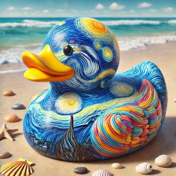 Van gogh badeend